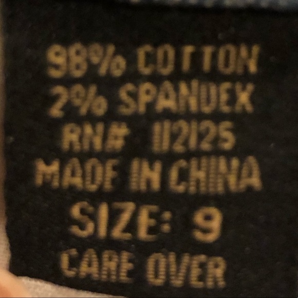 Jean mini skirt with rhinestones - Picture 4 of 4